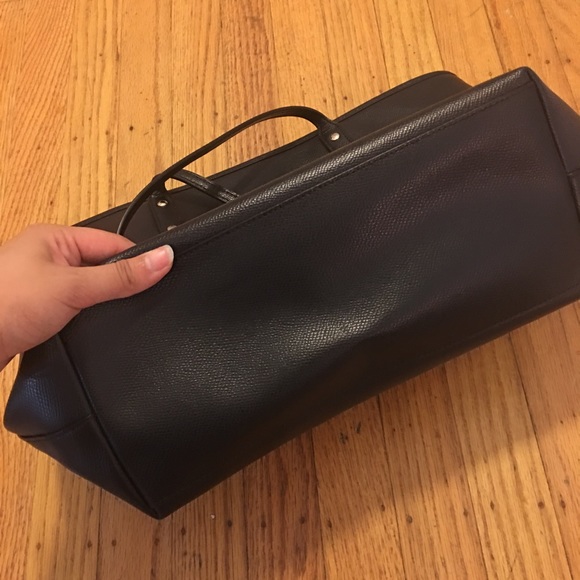 Black Leather Coach Handbag - Picture 2 of 3